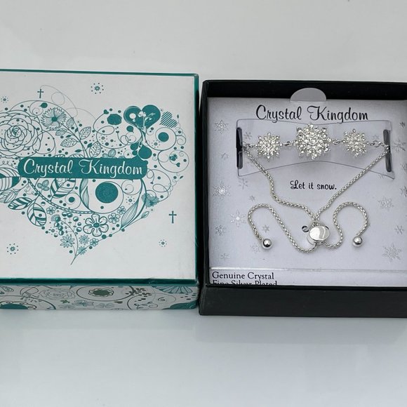 Crystal Kingdom Bracelet Sterling silver adjustabl - Picture 6 of 7